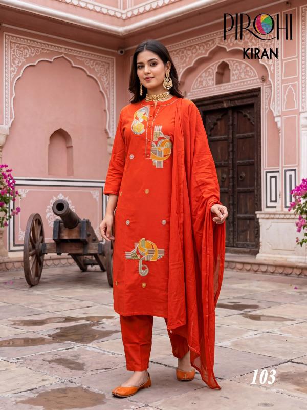 Pirohi kiran 3pcs best kurtis for wholesale